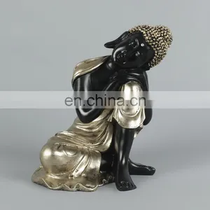 Large Polyresin Buddha Head thumbnail-1