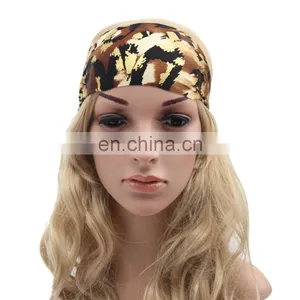 Girls Fashion Sports Coverd Elastic Yoga Spandex Fabric Hair Bands thumbnail-3