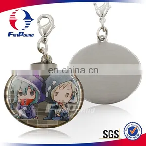 High Quality Cartoon Characters Offset Printing With Epoxy Keychains thumbnail-1