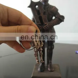 Custom Warrior Metal Crafts Armor Samurai Knight Figures Soldier Metal Art Warrior Corporate Anniversary Gifts thumbnail-1