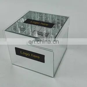 Decorative Mirror Acrylic Flower Box ,waterproof Luxury Silk Flower Box thumbnail-3