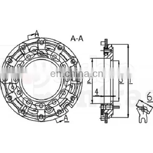 GT3782VA 743250 Turbo Nozzle Ring 743250-0014 / 743250-0002 for Ford thumbnail-1