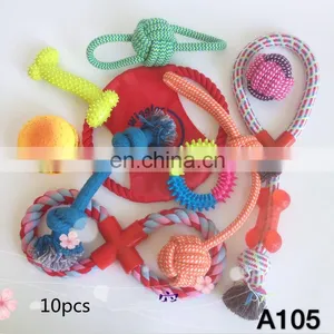 Amazon Hot Selling Pack Pet Toy Set Durable Dog Rope Chew Toy Pet Toys thumbnail-3