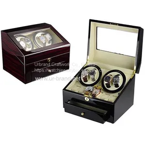 Single Automatic Luxury Mens Watch Display Case For Single Watch& 2 Watch thumbnail-1