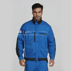 Bright Blue Safety and Anti-static Work Jacket thumbnail-1
