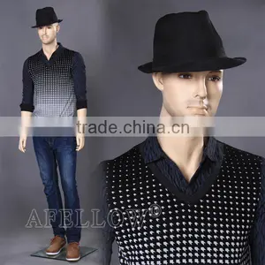 Man Fiberglass Dummy Stnad Realist Muscle Male Mannequin WEN10 thumbnail-1