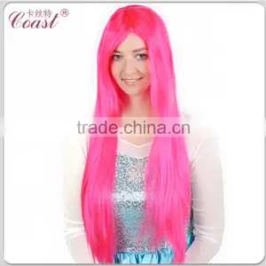 Long Beauty Straight Synthetic Cosplay Wigs Dark Blue thumbnail-3