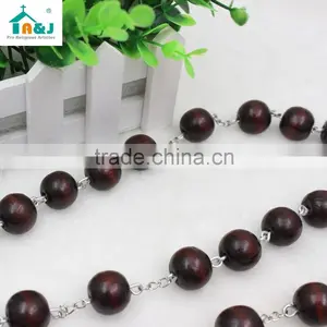 Big Wooden Bead Wall Rosary thumbnail-4