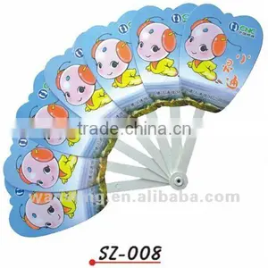 Fancy Design Summer PP Fan Portable Plastic pp Hand Fan thumbnail-3