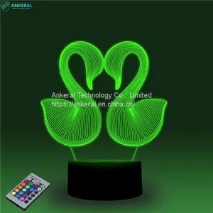 Romantic 3D Night Lamp With Remote Control Best Selling 3D Night Lamps thumbnail-3