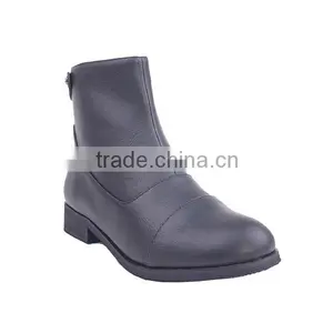 Back Button Ladies' Summer Low Heel Boots Cheap Cowboy Climbing Ankle Boots With Zipper thumbnail-2