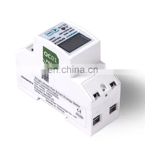 Factory Supply DIN Rail Single Phase Smart Electric Energy Meter With Smart Energy Management System thumbnail-5