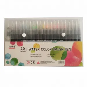 Factory Price Customized OEM Design High-quality 12+1color Soft Brush Water Color Pen for Students' Art Calligraphy thumbnail-2