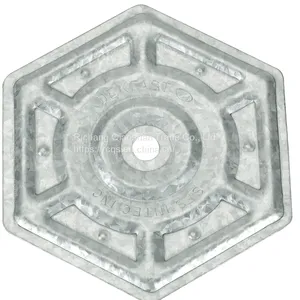 Roofing Fasteners 2-7/8 Inch Hex Metal Stress Plate thumbnail-1
