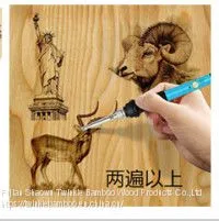 Halloween Bamboo Kitchen Utensil Set Burned/ Christmas Bamboo Wood Cooking Tool Engraved Utensils thumbnail-1