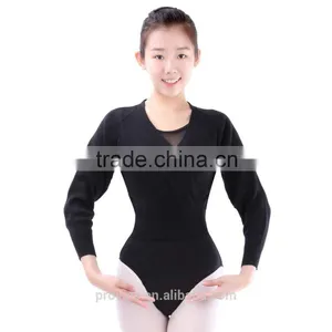 Ballet Long Sleeve Warm-up, Dance Sweater, Ballet Wrap Tops thumbnail-2