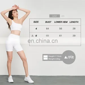 Ribbed One Shoulder Hollow Crop Soft Sports Custom Bras High Quality Backless Yoga Tops thumbnail-5