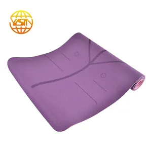 Custom Print Logo Eco Friendly Foldable 6mm TPE Yoga Mat thumbnail-3