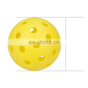 High Quality and Durable Indoor 74mm 26-hole USAPA Approve Pickleball Balls thumbnail-4