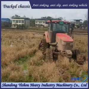 Rubber Track Assembly During Operation in Muddy and Waterlogged Areas thumbnail-1