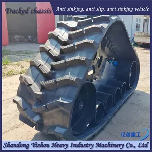 Corn Harvester Modified With Anti Sinking Half Chain Rail for Mud Harvesting, no Worries thumbnail-1