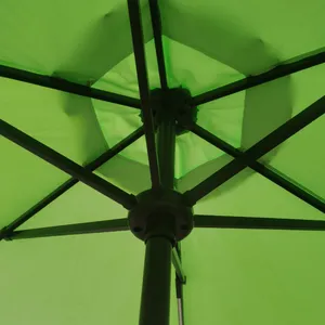 Factory Price 3m Solar Umbrella With Tilt and Light Bar Waterproof and Sunshade thumbnail-3