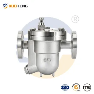 [Ruoteng] Stainless Steel CF8 Flanged Steam Trap Free Float Ball Condensate Bucket Steam Trap thumbnail-1