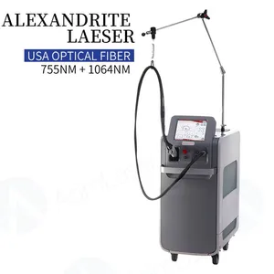 New Upgraded 755nm 1064nm Alexandrite Hair Removal Machine With Epilation Alexander Laser CE Approved for Dark Black Skin thumbnail-1