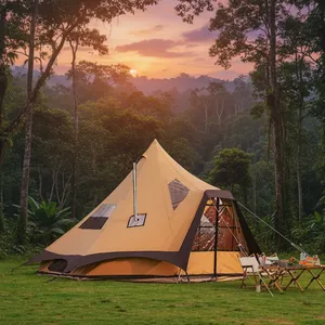 Premium Aguja Tent - Waterproof Cotton Canvas 15㎡ Commercial Solution thumbnail-4