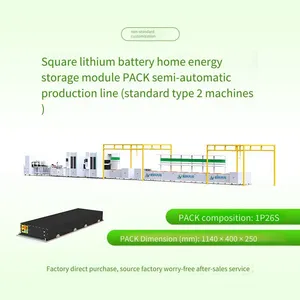 Semi-automatic Production Equipment for Large Single-cell Lithium Battery Home Energy Storage Module Pack on the Square-shell Battery Pack Production Line thumbnail-3