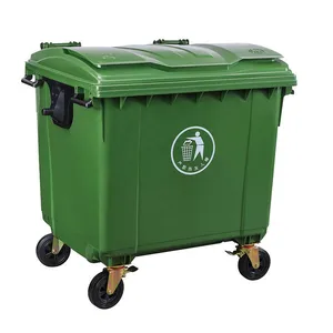 Custom Color 50L HDPE Dustbin for Outdoor Public Use Plastic Garbage Can Box With Lid Pedal for Rubbish/Trash/Garbage/Waste Bins thumbnail-5