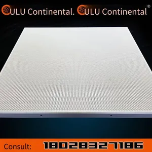 Oulu Aluminum Ceiling Panels - Factory Sales, Customized in Zhongshan, Large Quantity in Stock. Engineering Micro - Perforated Flat Aluminum Panels 600*600 for Hospitals, Factories and Offices Integrated Ceiling thumbnail-1