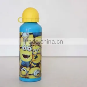 Kids Aluminum Sports Water Bottle With Round Cap and Cartoon Printing thumbnail-4