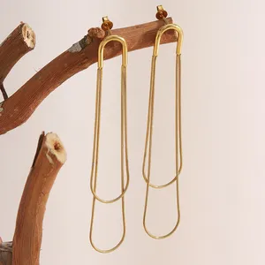 316L Stainless Steel Earrings Gold Plated Waterproof Skin-Friendly Bulk Wholesale for Resellers thumbnail-1