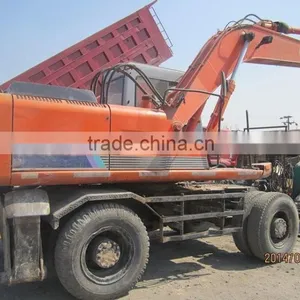 Used Hitachi Excavator EX200WD Wheel Excavator, Second Hand Hitachi Excavator EX200WD For Sale thumbnail-1