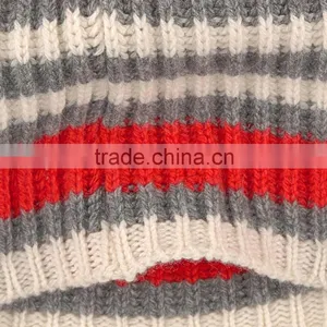 Colorful Kids Hat With Red Pom Pom Beanie Hats Wholesale Quality Choice thumbnail-4