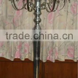 Cast Aluminum 9 Light Candle Stand / Candelabra/ Table Top/ Floor Candelabra for Home/ Hotel/ Restaurant/ Wedding/ Party Decor thumbnail-1