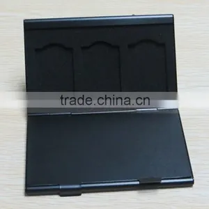 Silver Aluminum Box Portable 6 in 1 Memory Card Case SD/SDHC/MMC 6x SD Card Cases thumbnail-3