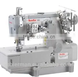 SunSir SS-C500D-01CB High Speed Direct Drive Flat Bed Interlock Industrial Sewing Machine thumbnail-1