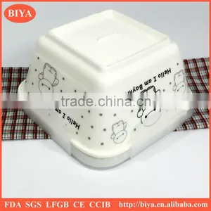 Heat Resistance Food Storage Ceramic Cute Lunch Box Functional Porcelain Bento Square Lunch Container With Seal Silicone Lid thumbnail-5