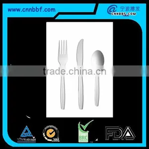 Biodegradable Corn Starch Disposable White 6'' Cutlery Set thumbnail-1