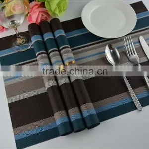 Europe Fashion New Style Blue With Brown Strip Rainbow Placemat thumbnail-4