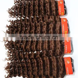 DEEP CURL 26 Inch Virgin Remy Peruvian Hair Weft With Most Popular thumbnail-5