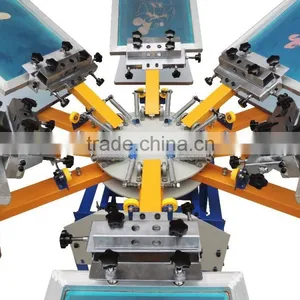 Custom 6 Color 6 Station Screen Printing Machine With Micro Registration thumbnail-1