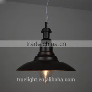 Vintage Glass Pendant 1-Light Metal Ceiling Lighting Fixture China Supplier thumbnail-1