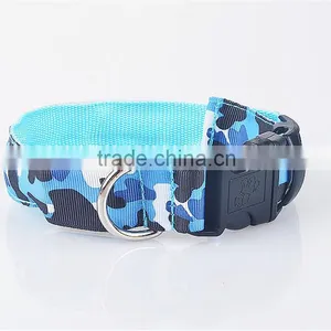 Camouflage LED Collar Lighted up Nylon LED Collar thumbnail-4