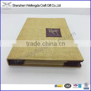 Fashion A4 PU Leather 6pages Menu Cover thumbnail-2