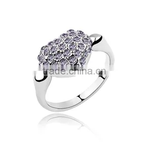 Korean Fashion Jewelry Crystal Finger Ring thumbnail-1