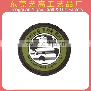 China Factory Custom 3D Company Logo PVC Rubber Patches/silicone Patch thumbnail-1