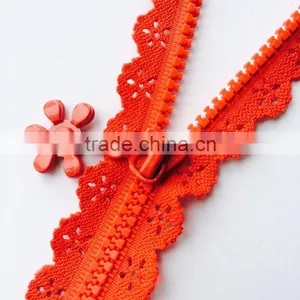Lace Tape Nylon Plastic Metal Lace Zipper thumbnail-4